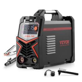 VEVOR - MMA Welder, 140A 4-in-1 Welding Machine - MMA (Stick)/DC Pulse MMA/DC Pulse TIG/Lift TIG - Orange;Black