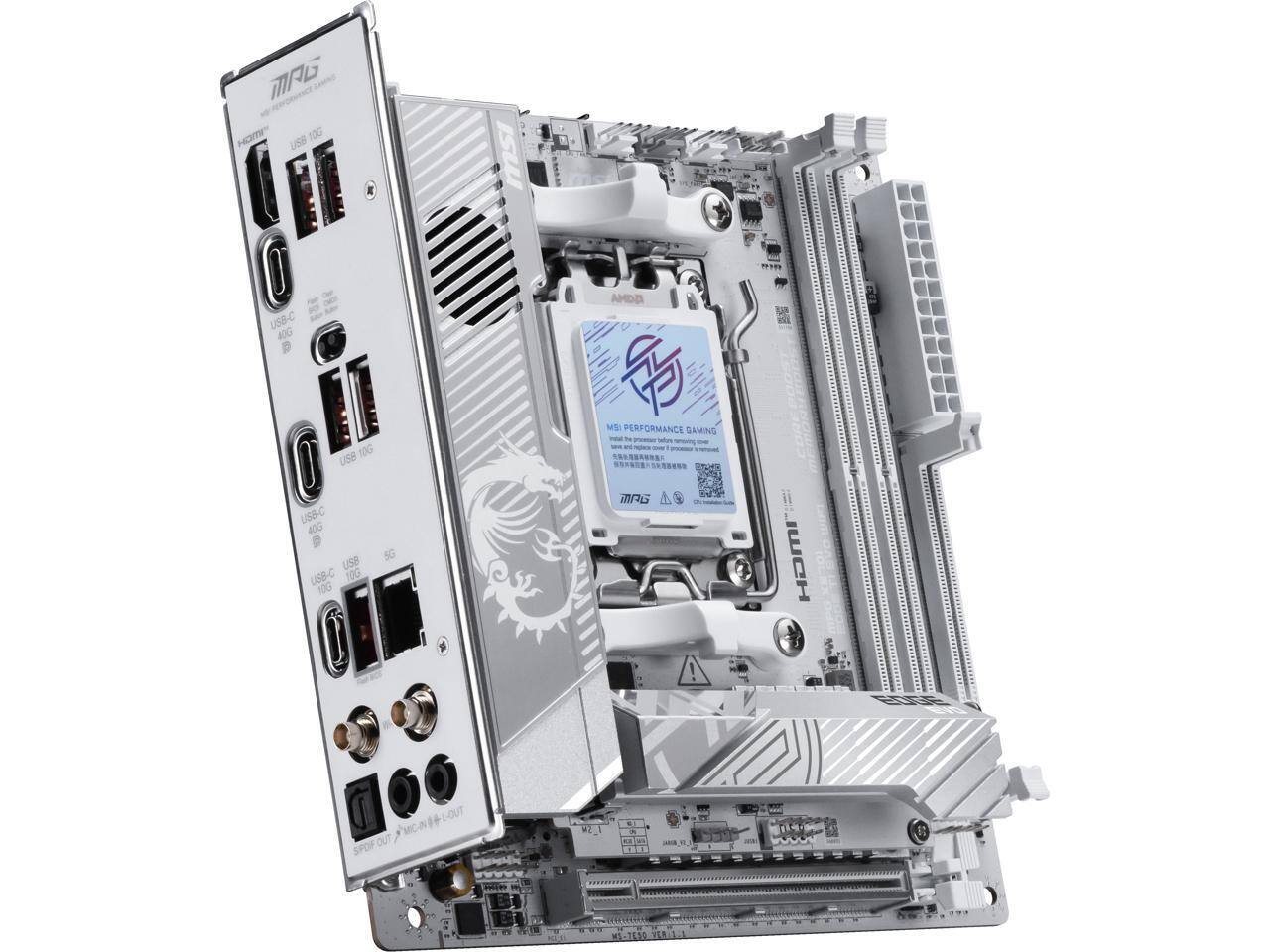 MRG HOME 10G USE msi USB-C 40G O use USB- 40G USB USS-C 10G 10G AMDA  MS: PERFORMANCE GAMING -   MPG A  ! u HDMI