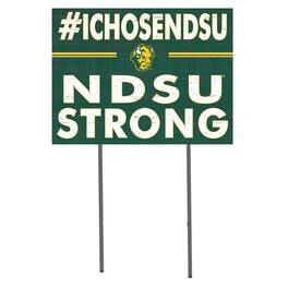Jardine - NDSU Bison 18'' x 24'' I Chose Lawn Sign - Green