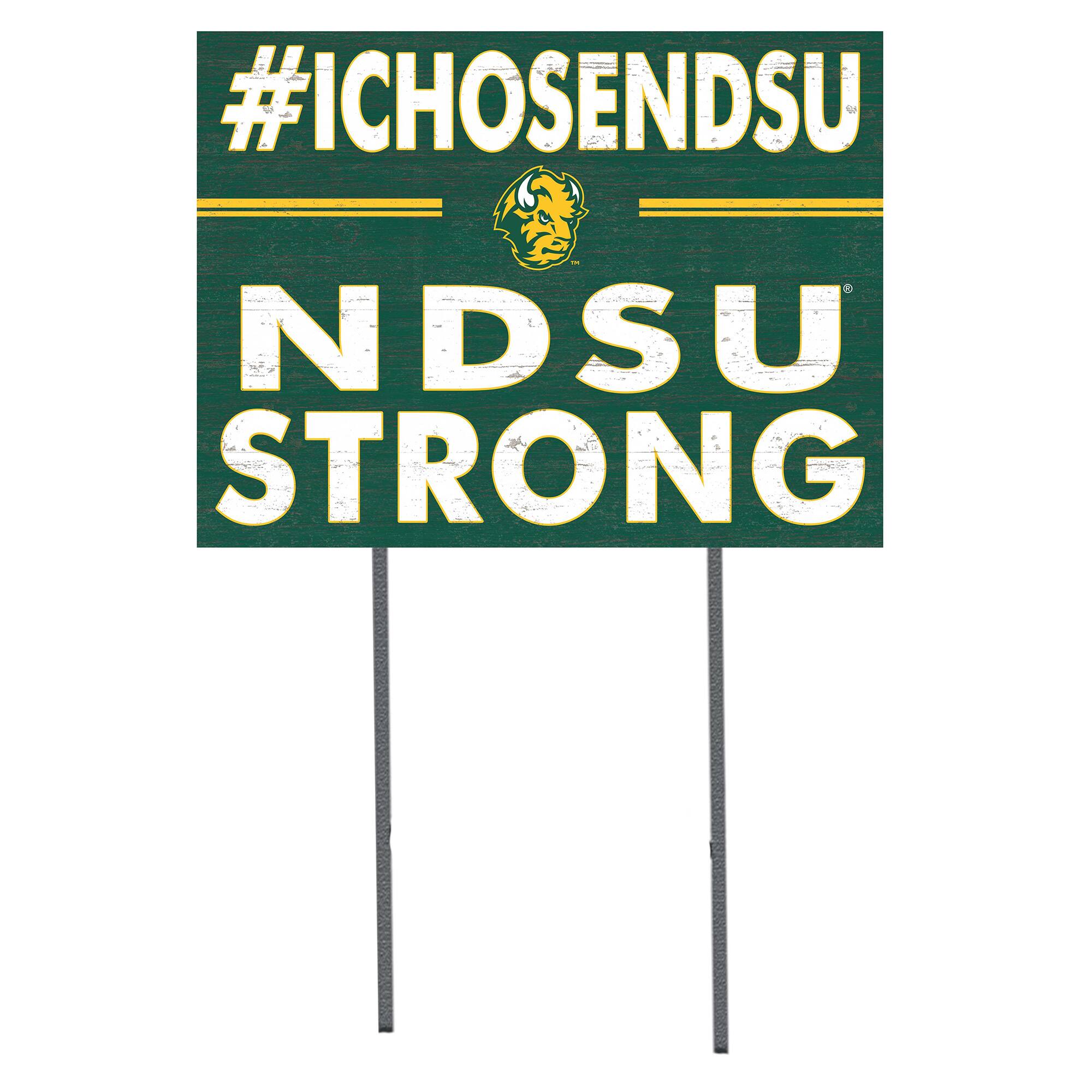 NDSU Bison 18'' x 24'' I Chose Lawn Sign