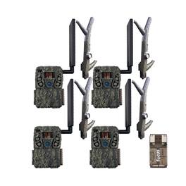 Browning - Trail Camera - Defender Wireless Vision Pro HD AI 46MP Bundle (4 Pack)