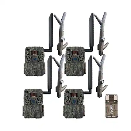 Front. Browning - Browning Trail Camera - Defender Wireless Vision Pro HD AI 46MP Bundle (4 Pack).