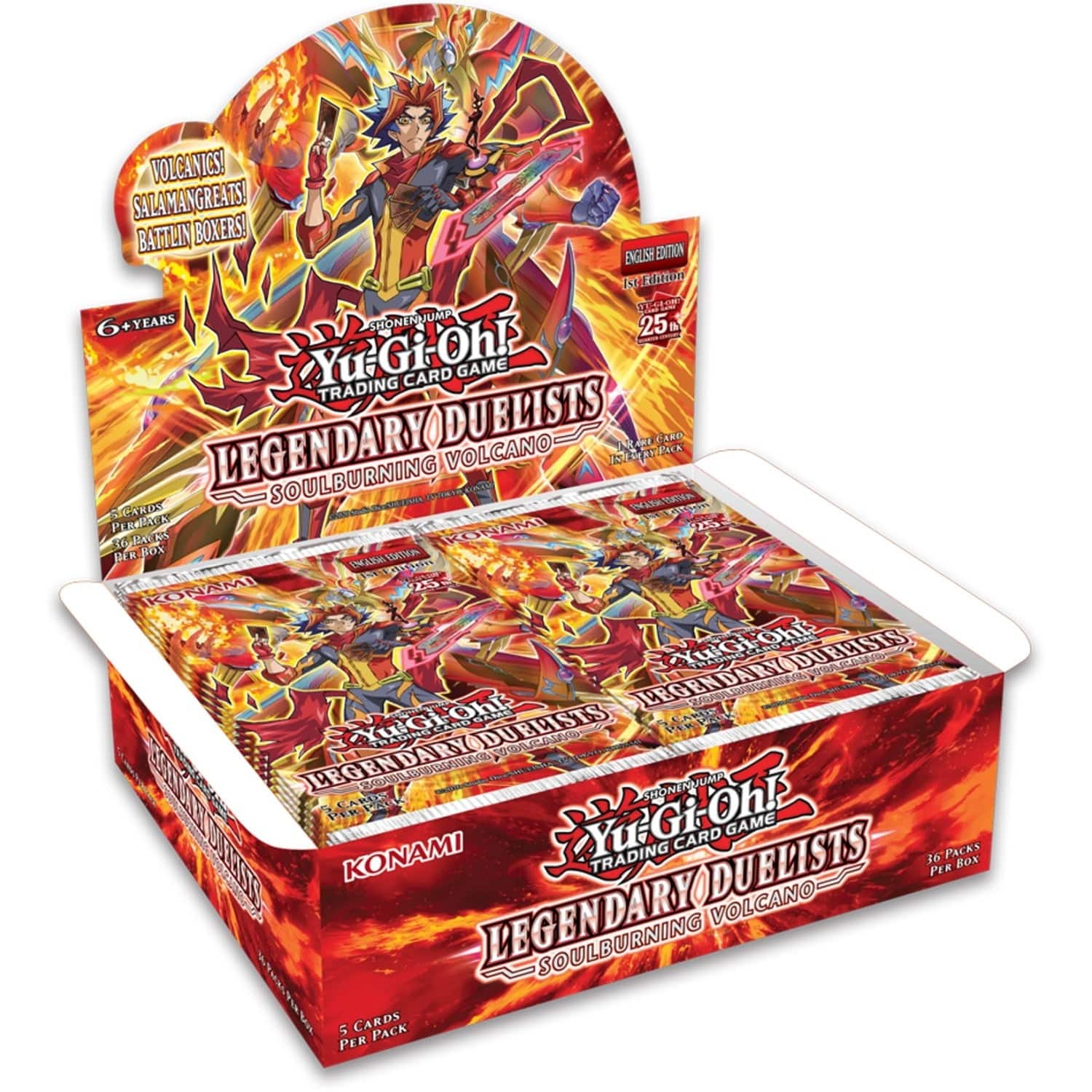 Konami - Yu-Gi-Oh! TCG - Legendary Duelists: Soulburning Volcano Booster Box 1st Edition - 36 Packs