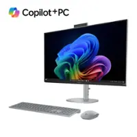 HP - OmniStudio X - Copilot+ PC - 31.5" 4K UHD All-in-One with Adjustable Height - Intel Core Ultra 7 - 32GB Memory - 1TB SSD - Meteor Silver - Front_Zoom