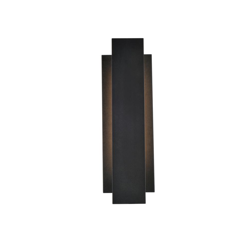 Angle. Living District - Raine Integrated LED wall sconce in black - Black.