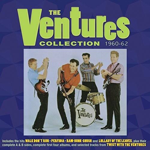 **The Ventures Collection 1960-62**

Includes the hits WALK DON'T RUN, PERFIDIA, RAM-BUNK-SHUSH, and LULLABY OF THE LEAVES, plus their complete A & B sides, complete first four albums, and selected tracks from TWIST WITH THE VENTURES