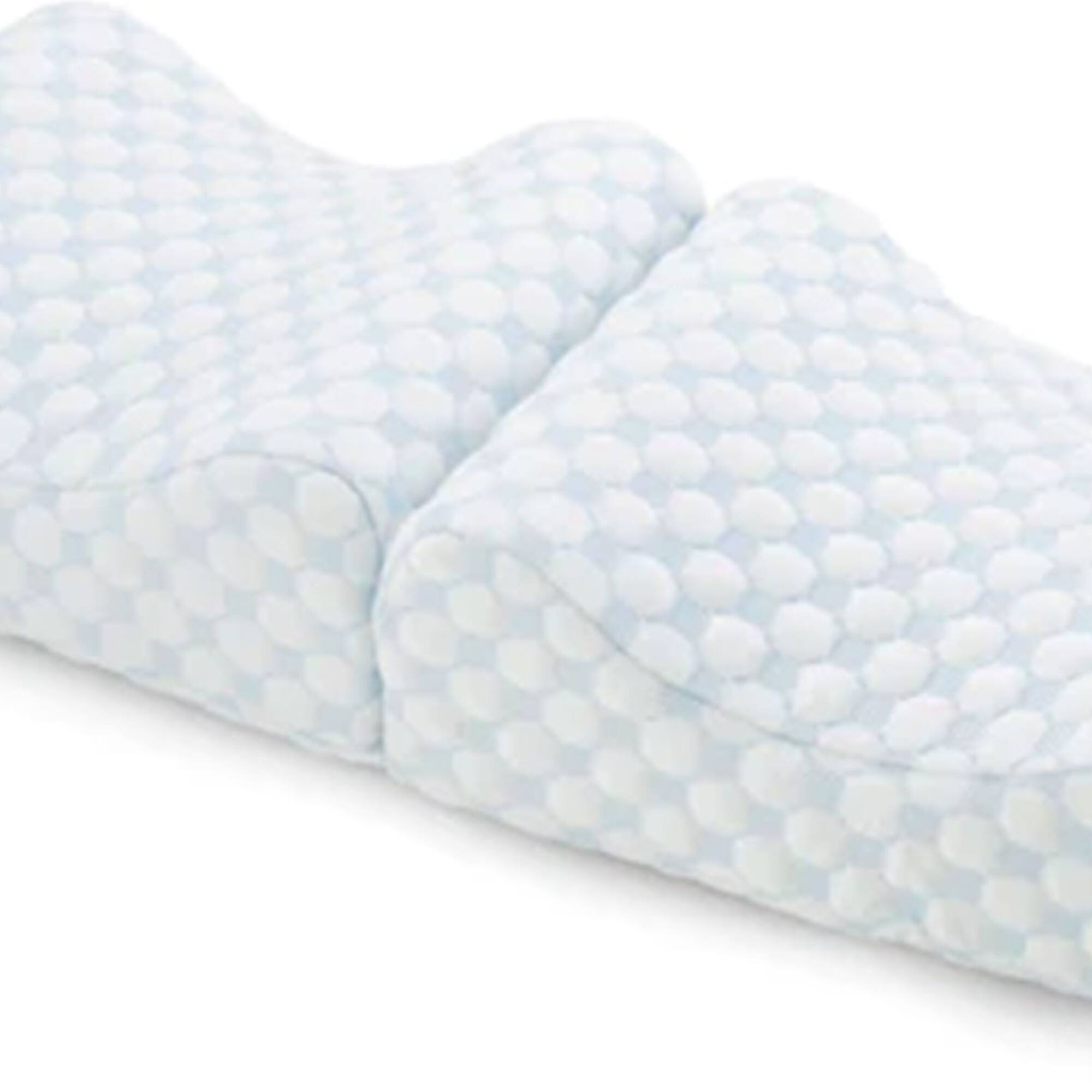 Alt View 4. Sleepgram - Sleepgram High Density Foam Contour Knee Pillow with Outer Cooling Cover, Gray - White.