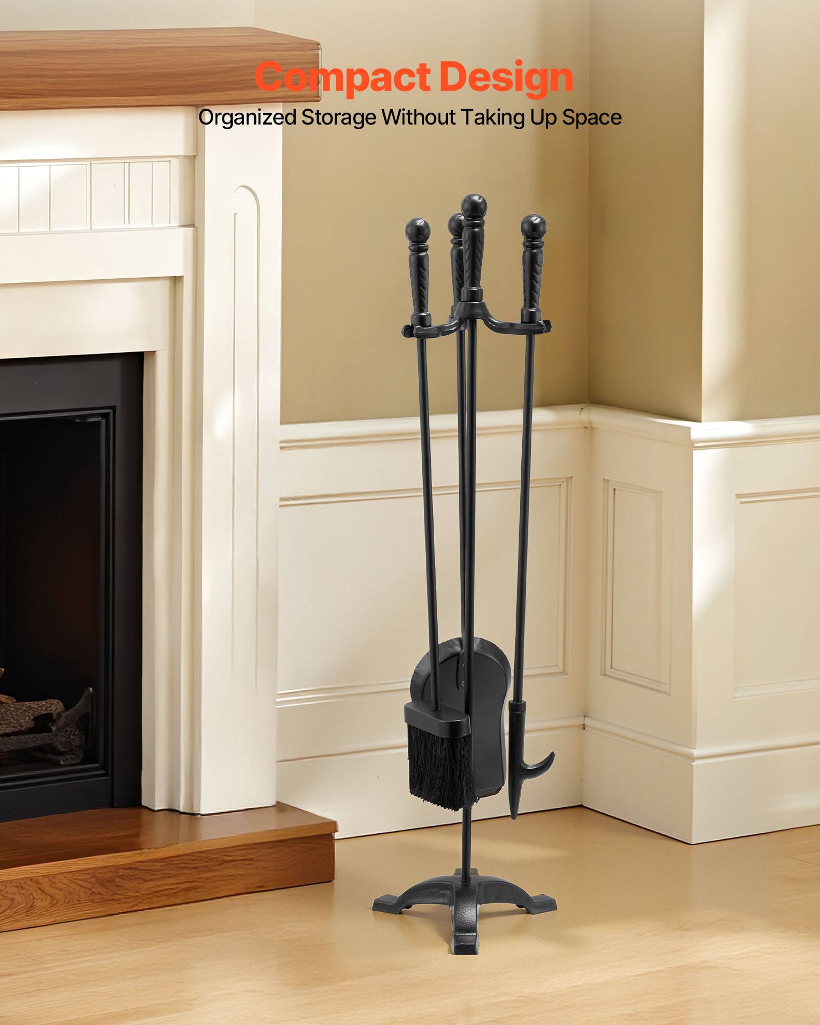 Compact Design  
Organized Storage Without Taking Up Space