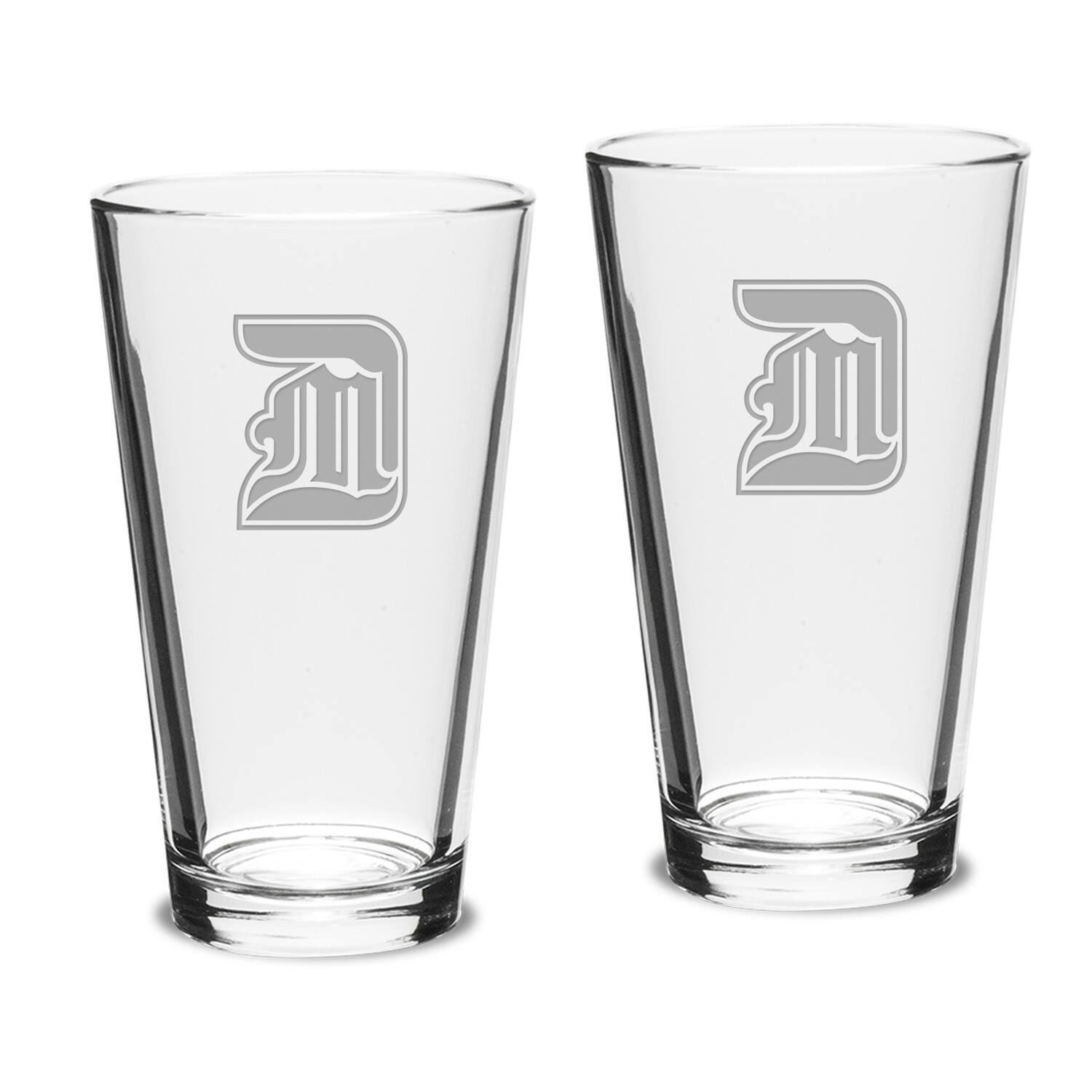 Front. Jardine - Detroit Mercy Titans Team 16oz. 2-Piece Classic Pub Glass Set - Multicolor.