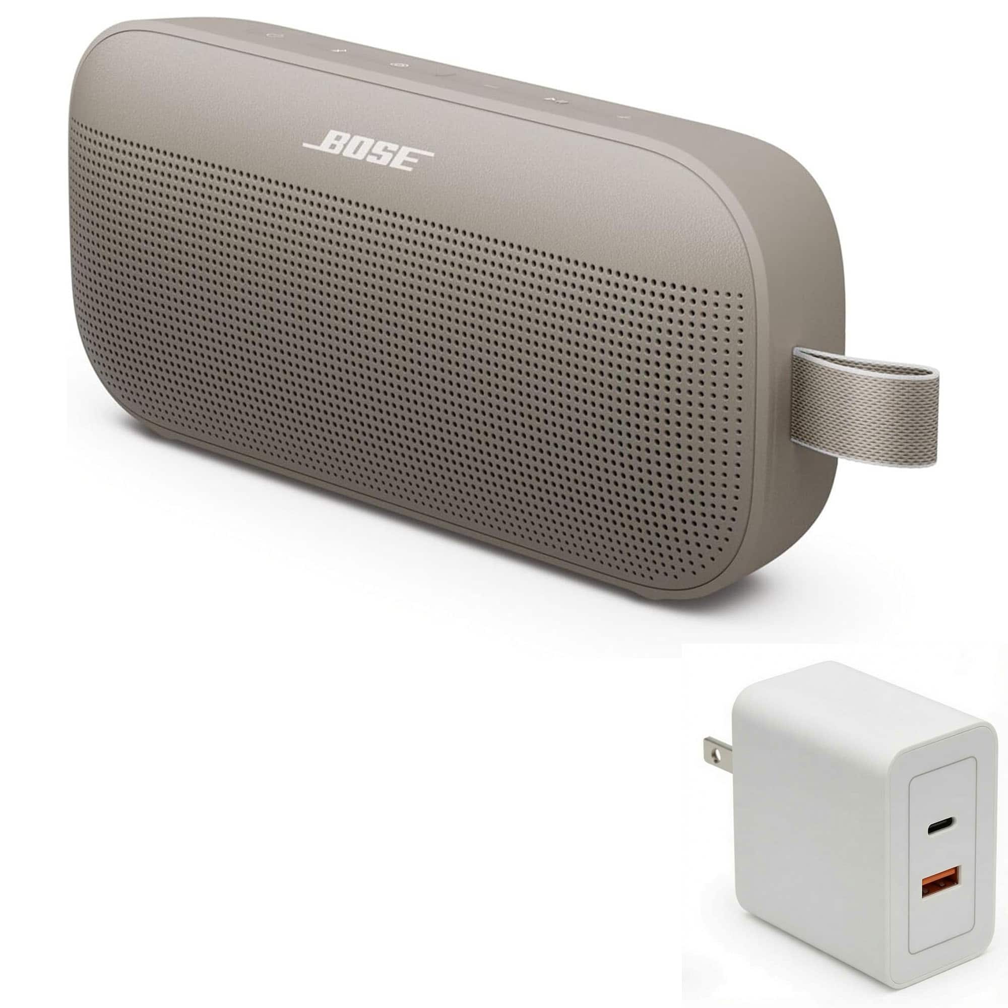 Bundle - Bose - SoundLink Flex Bluetooth Speaker (2nd Gen) with Fast Charger - Portable - Sandstone