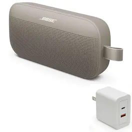 Bundle - Bose - SoundLink Flex Bluetooth Speaker (2nd Gen) with Fast Charger - Portable - Sandstone