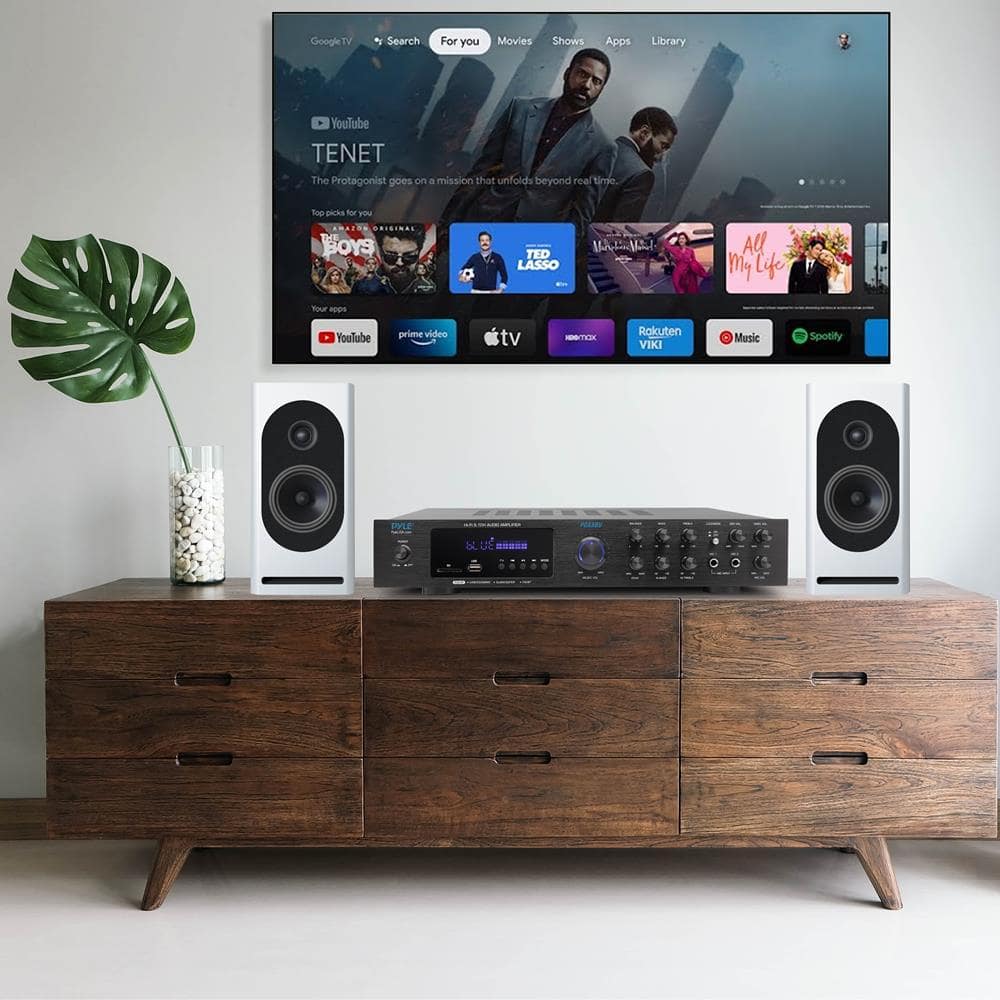 Google TV
Search For you
Movies Shows Apps Library YouTube
TENET
The Protagonist goes on a mission that unfolds beyond real time.
Top picks for you
THE BOYS
TED LASSO
All My Life
Your apps
YouTube
prime video
tv
Rakuten VIKI
Music
Spotify
APPLE TV
POLAROID