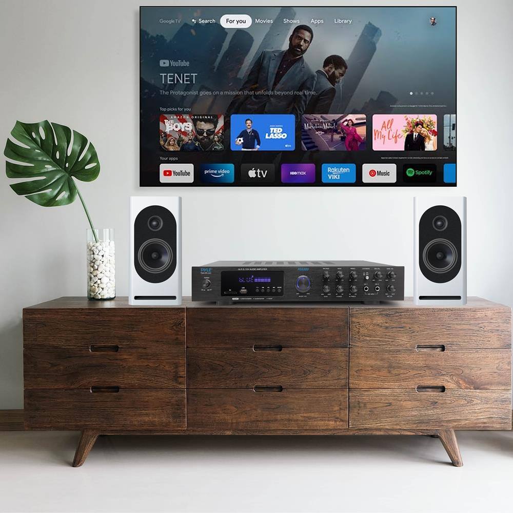 Google TV  
Search For you  
Movies Shows Apps Library YouTube  

TENET  
The Protagonist goes on a mission that unfolds beyond real time.  

Top picks for you  
THE BOYS  
TED LASSO  
All My Life  

Your apps  
YouTube  
prime video  
tv  
Rakuten VIKI  
Music  
Spotify  

APPLE TV  
POLAROID