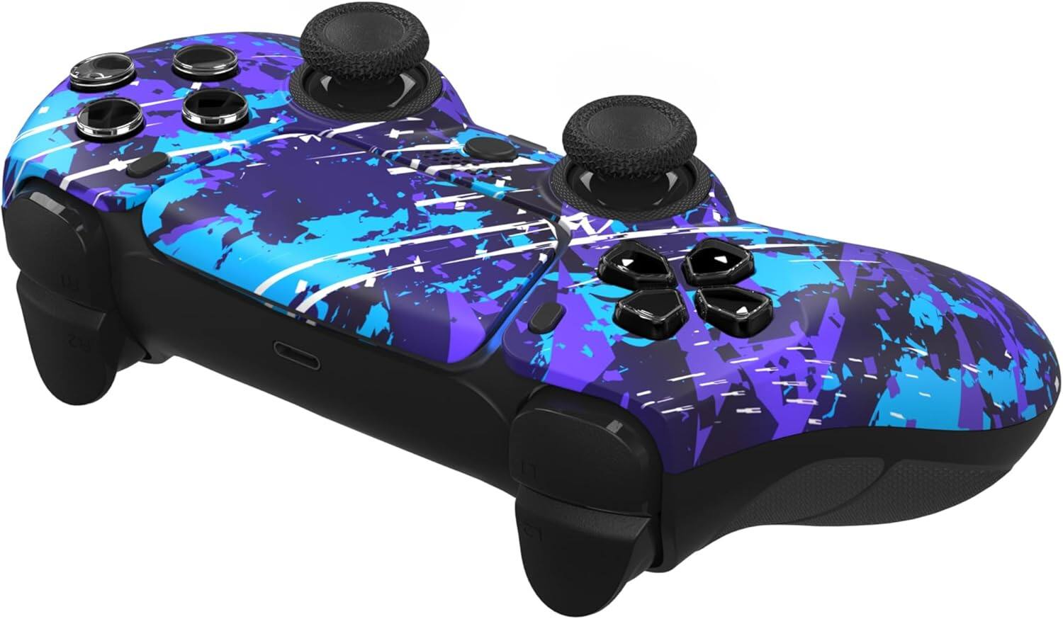 Back. Custom Controllerzz - Custom Wireless Controller for PS5 - Midnight Surge.