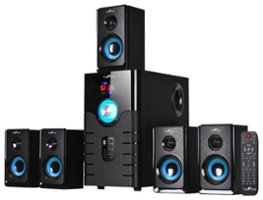 beFree Sound - 5.1-Channel Bluetooth Speaker System - Black/Blue - Front_Zoom