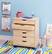 Alt View 22. Linon Home Décor - Monte Wide Six-Drawer Rolling Storage Cart - Natural.