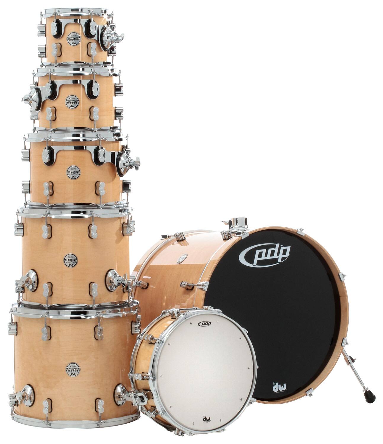 UPC 647139268828 product image for Pacific - Concept 7-piece Drum Set - Natural | upcitemdb.com