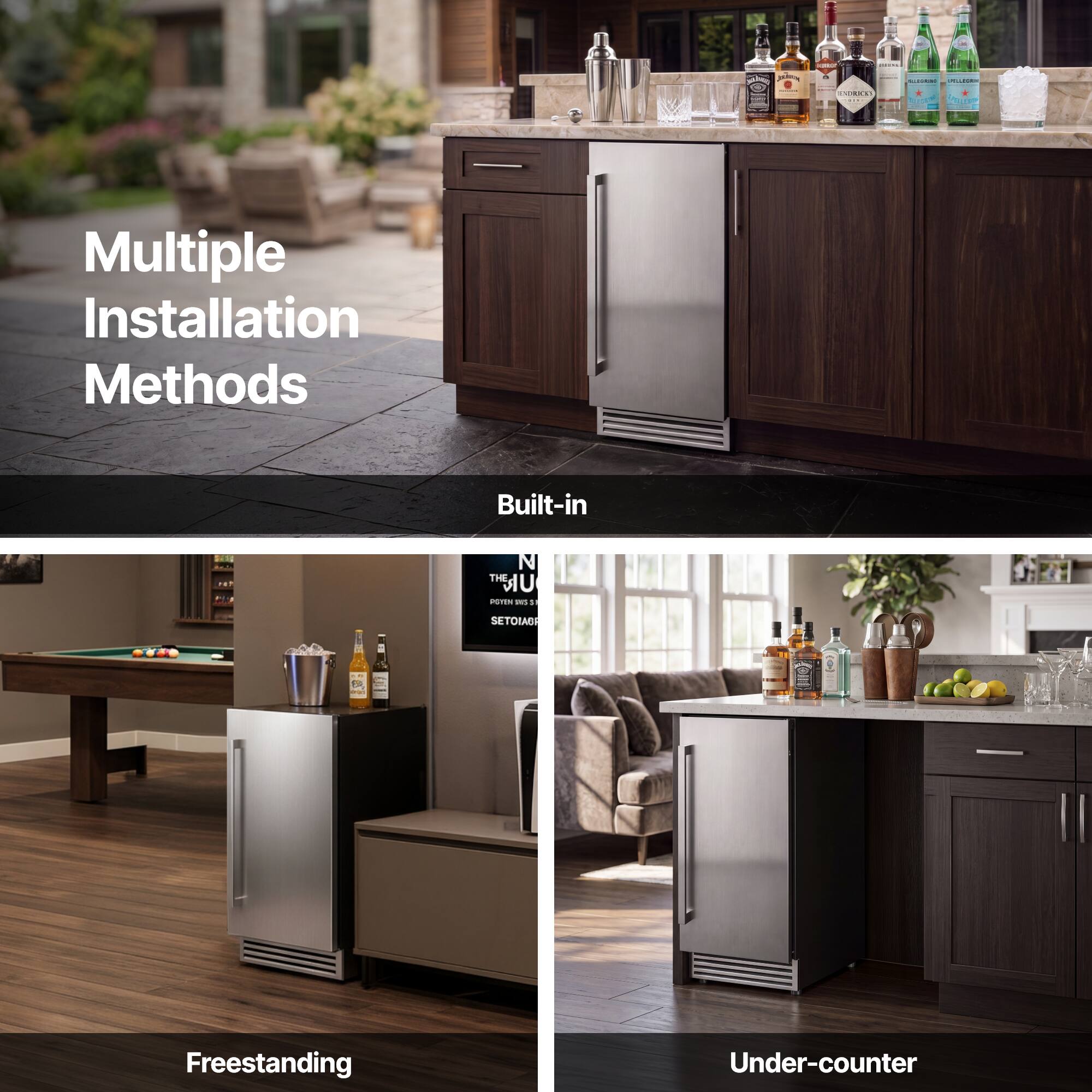 - UNICORN
- ENDRIK
- Multiple Installation Methods
- Built-in
- Freestanding
- Under-counter