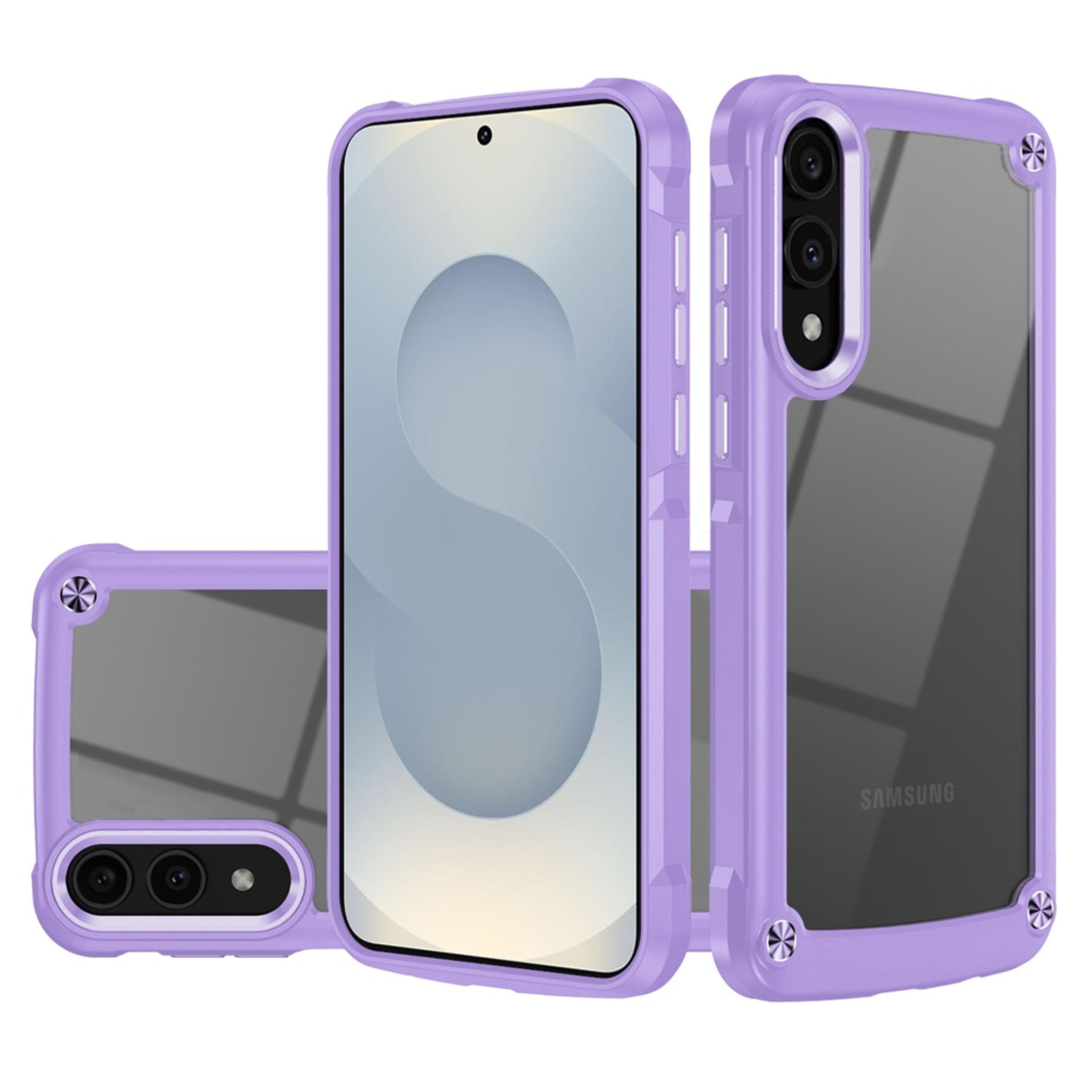 Kitcheniva - Premium Protective Case With Raised Camera Lip And Tempered Glass For Samsung S25 Edge - Light Purple price history on PriceWatchPro