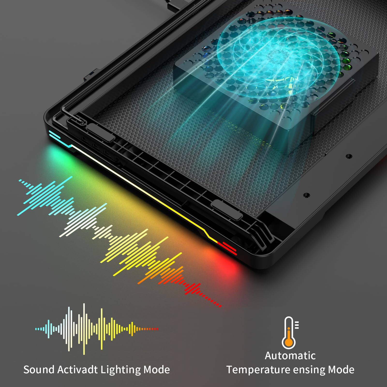 Sound Activated Lighting Mode  
Automatic Temperature Sensing Mode