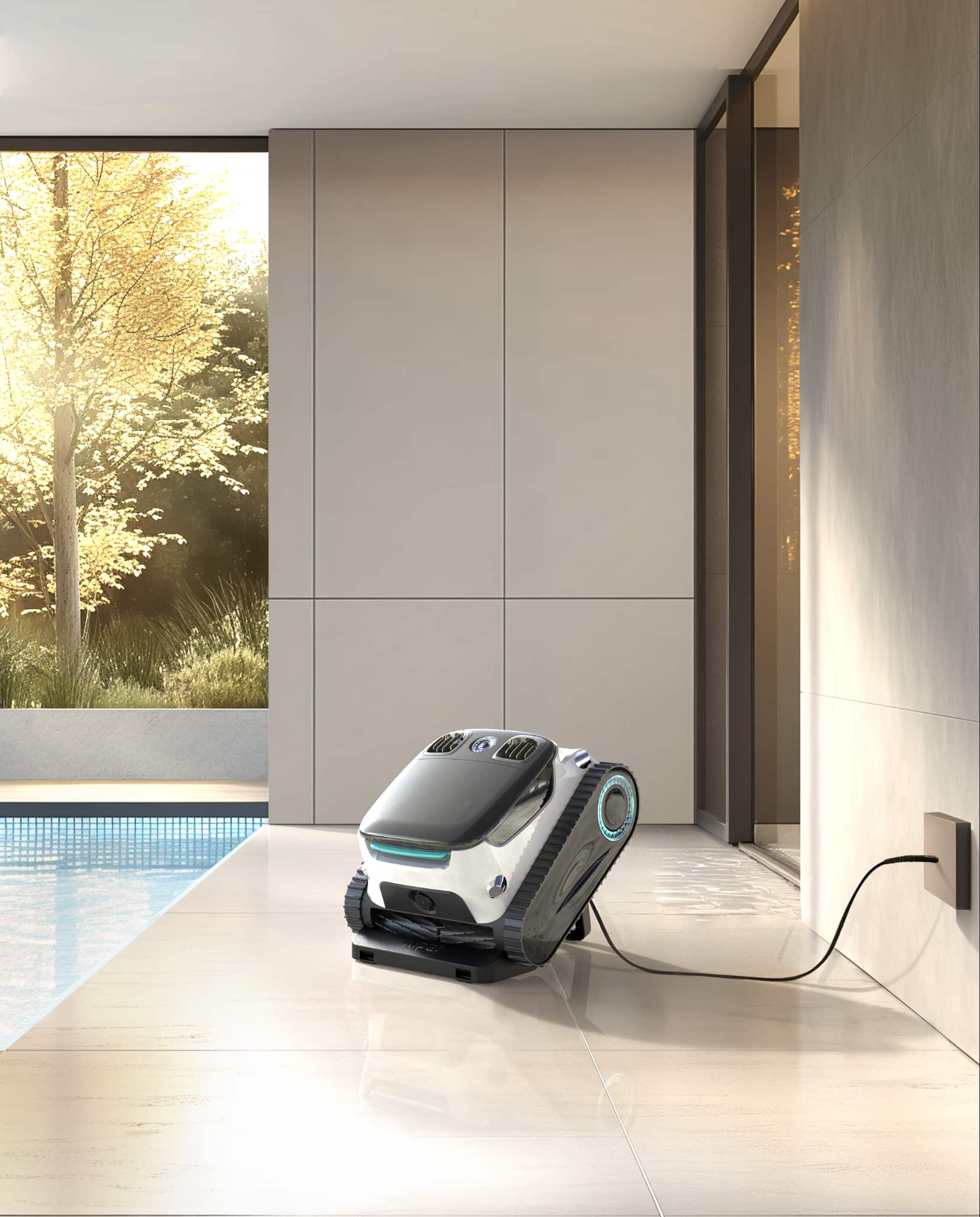 Alt View 2. Aiper - Cordless Charging Dock for Scuba N1 Pro, S1 Pro, N1 Ultra Robotic Pool Cleaner, Better Storage - Black.