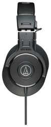 Audio-Technica - ATH-M30x On-Ear Headphones - Black - Front_Zoom