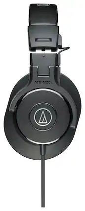 Front. Audio-Technica - ATH-M30x On-Ear Headphones - Black.
