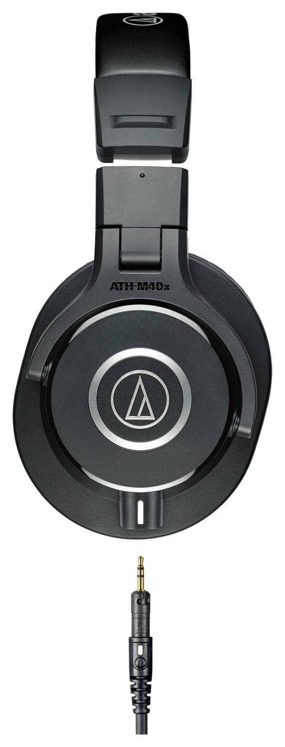 Audio Technica ATH M40x Monitor Headphones Black AUD ATHM40X Best Buy