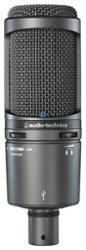 Audio-Technica - AT2020USB Plus USB Cardioid Condenser Microphone - Front_Zoom