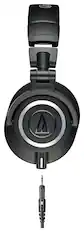 Front. Audio-Technica - Audio Technica ATH-M50x Professional Monitor Headphones - Black.