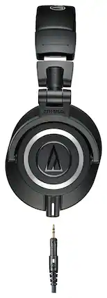Front. Audio-Technica - Audio Technica ATH-M50x Professional Monitor Headphones - Black.