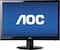 AOC - 27" Widescreen Flat-Panel LED HD Monitor - Black-Front_Standard