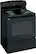 Angle Standard. GE - 30" Self-Cleaning Freestanding Electric Range - Black-on-Black.