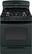 Front Standard. GE - 30" Self-Cleaning Freestanding Gas Convection Range - Black-on-Black.