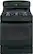 Front Standard. GE - 30" Self-Cleaning Freestanding Gas Convection Range - Black-on-Black.