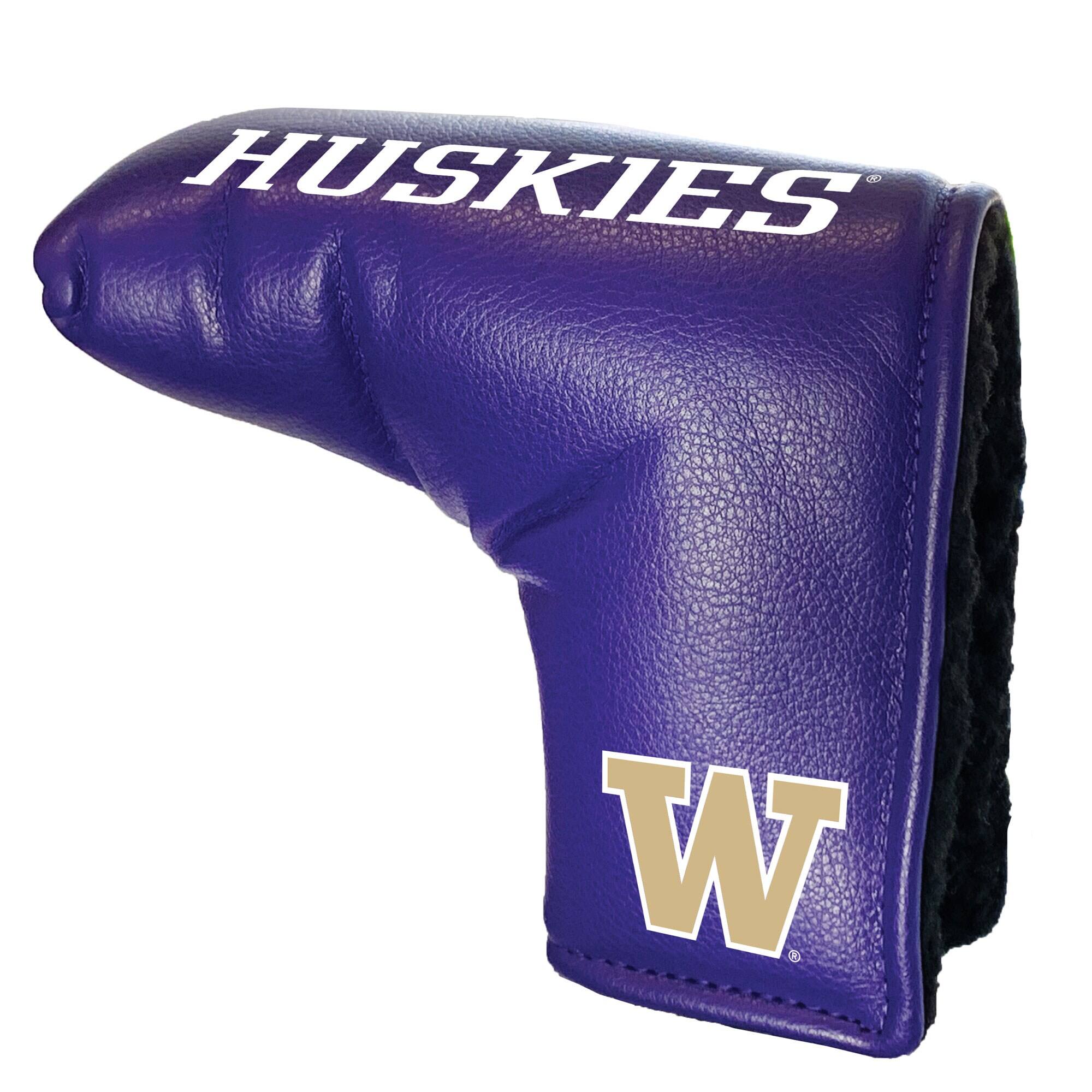 Front. Team Golf - Washington Huskies Tour Blade Putter Cover - Multicolor.