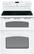 Front Standard. GE - 30" Self-Cleaning Freestanding Double Oven Electric Range - White.