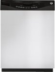 Front Standard. GE - 24" Tall Tub Built-In Dishwasher - CleanSteel.