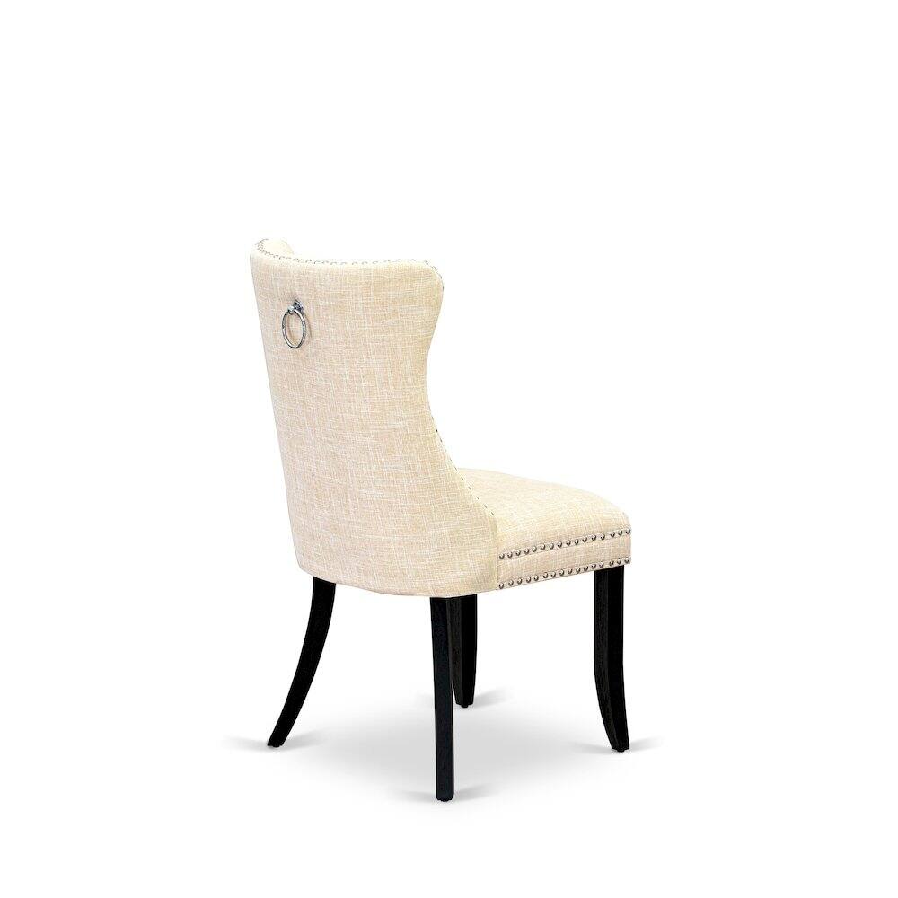 Alt View 10. East West Furniture - 5 Piece Dining Set Contains a Rectangle Wooden Table with Butterfly Leaf - Black.
