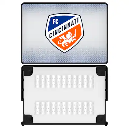 Front. Keyscaper - FC Cincinnati Linen MacBook Case - Multicolor.