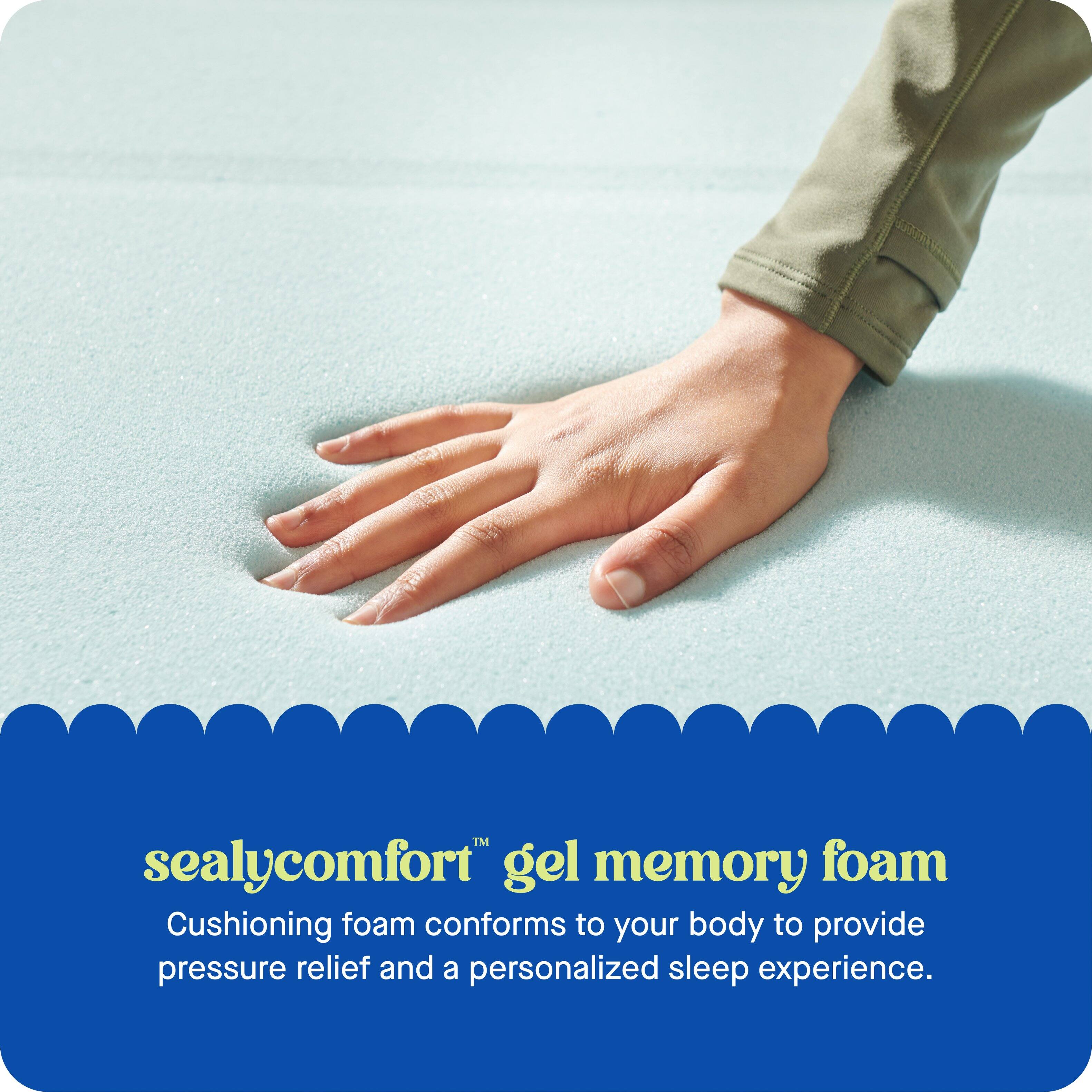 Sealy Sealy® Dreamlife™ 3” Gel Memory Foam Mattress Topper + 1” Quilted