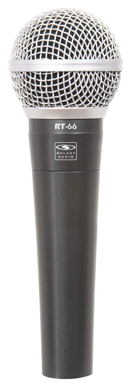 Galaxy Audio - Cardioid Dynamic Microphone - Black - Larger Front