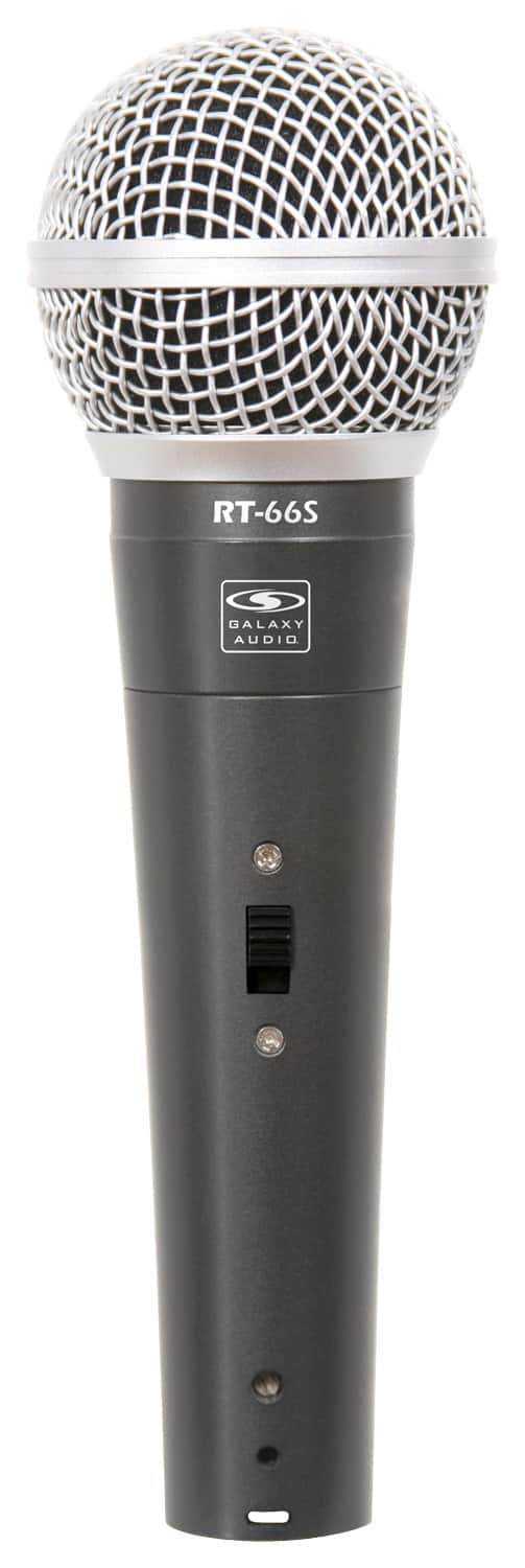 Galaxy Audio - Cardioid Dynamic Microphone - Black - Larger Front