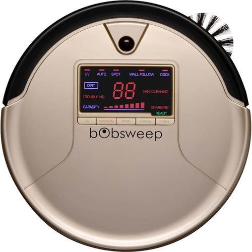 bObsweep - PetHair Robotic Vacuum - Champagne - Larger Front