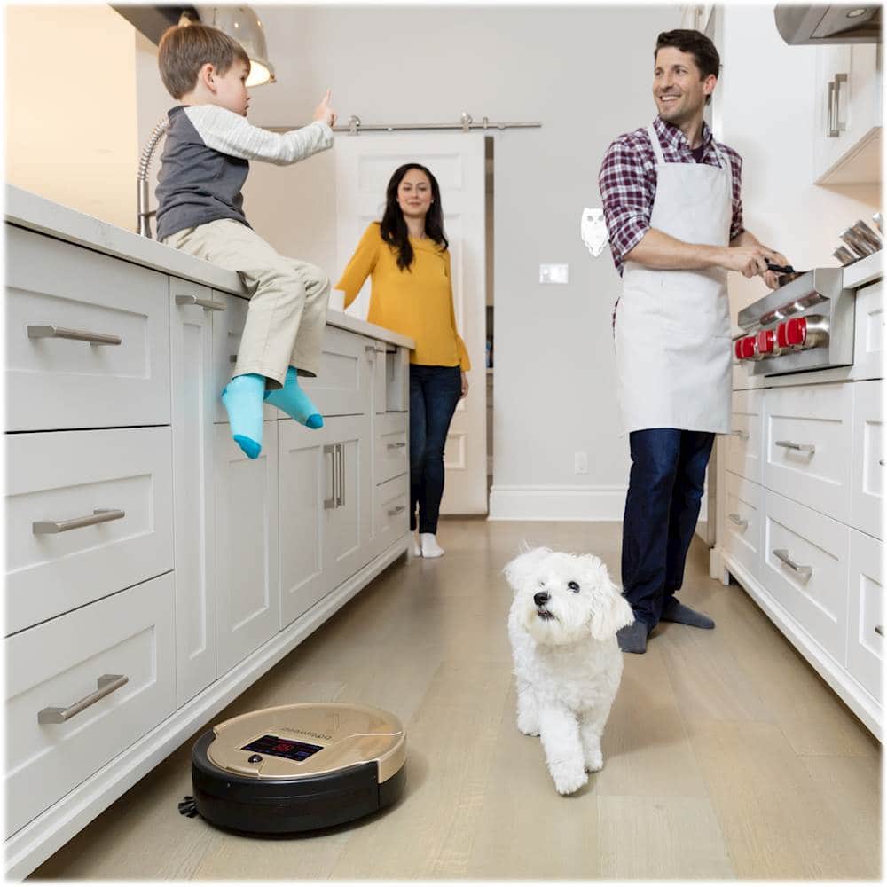 Alt View 14. bObsweep - Bob PetHair Robot Vacuum and Mop - Champagne.