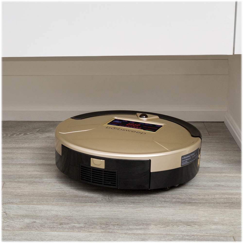 Zoom in on Alt View Zoom 17. bObsweep - Bob PetHair Robot Vacuum and Mop - Champagne.