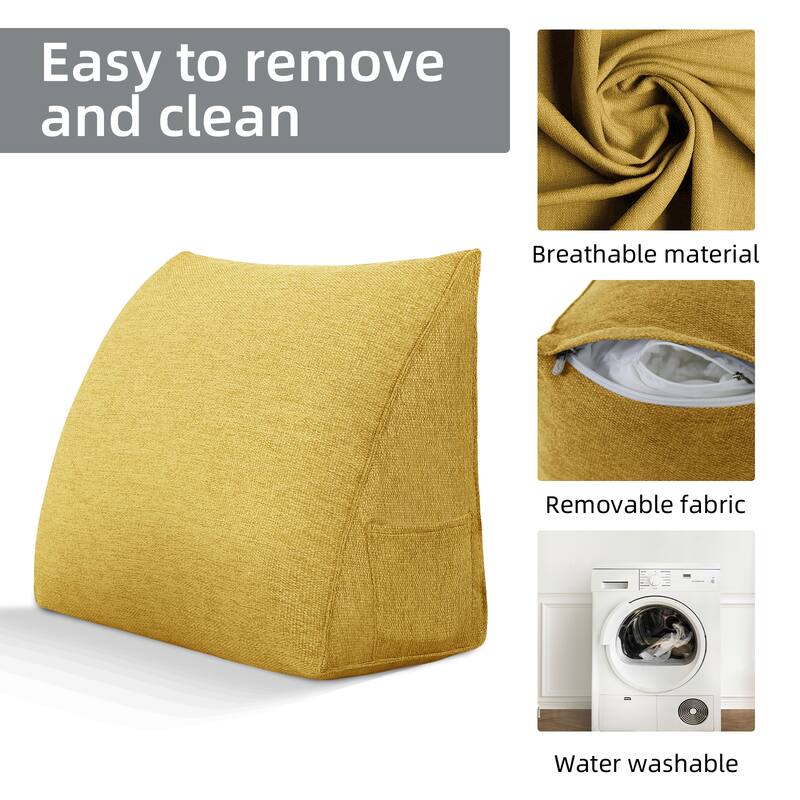 Easy to remove and clean

- Breathable material
- Removable fabric
- Water washable