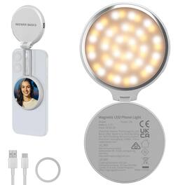 Neewer - Basics Magnetic Selfie Light for MagSafe, w/ Mirror & Stand, CRI95, NL48R