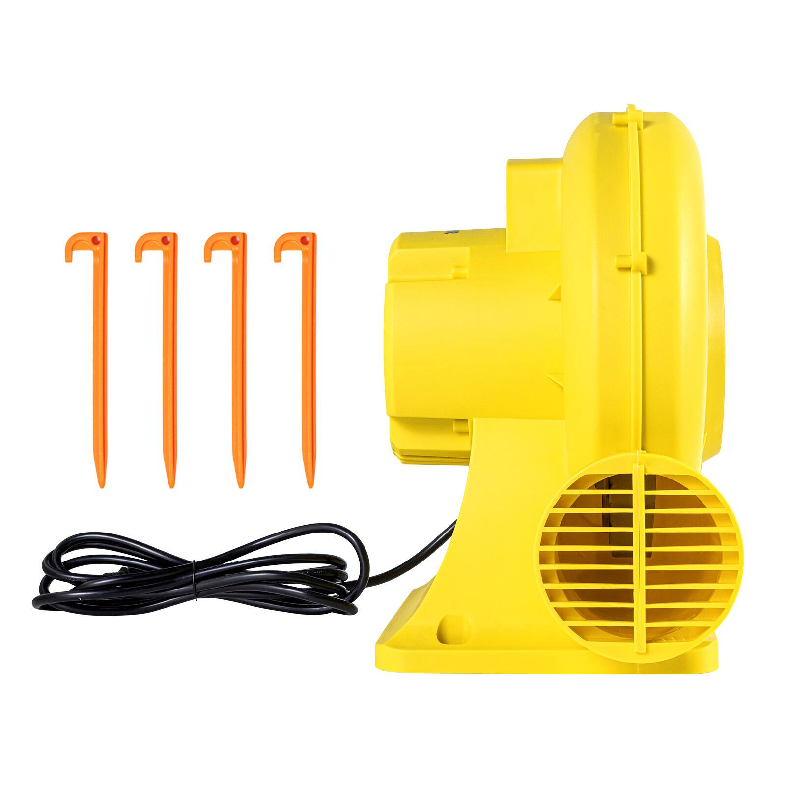 Alt View 5. VEVOR - Inflatable Blower, 380W&450W,0.5 & 0.6 HP Bounce House Blower, Pump Commercial Air Blower for Inflatables, Bouncy Castle - Yellow.