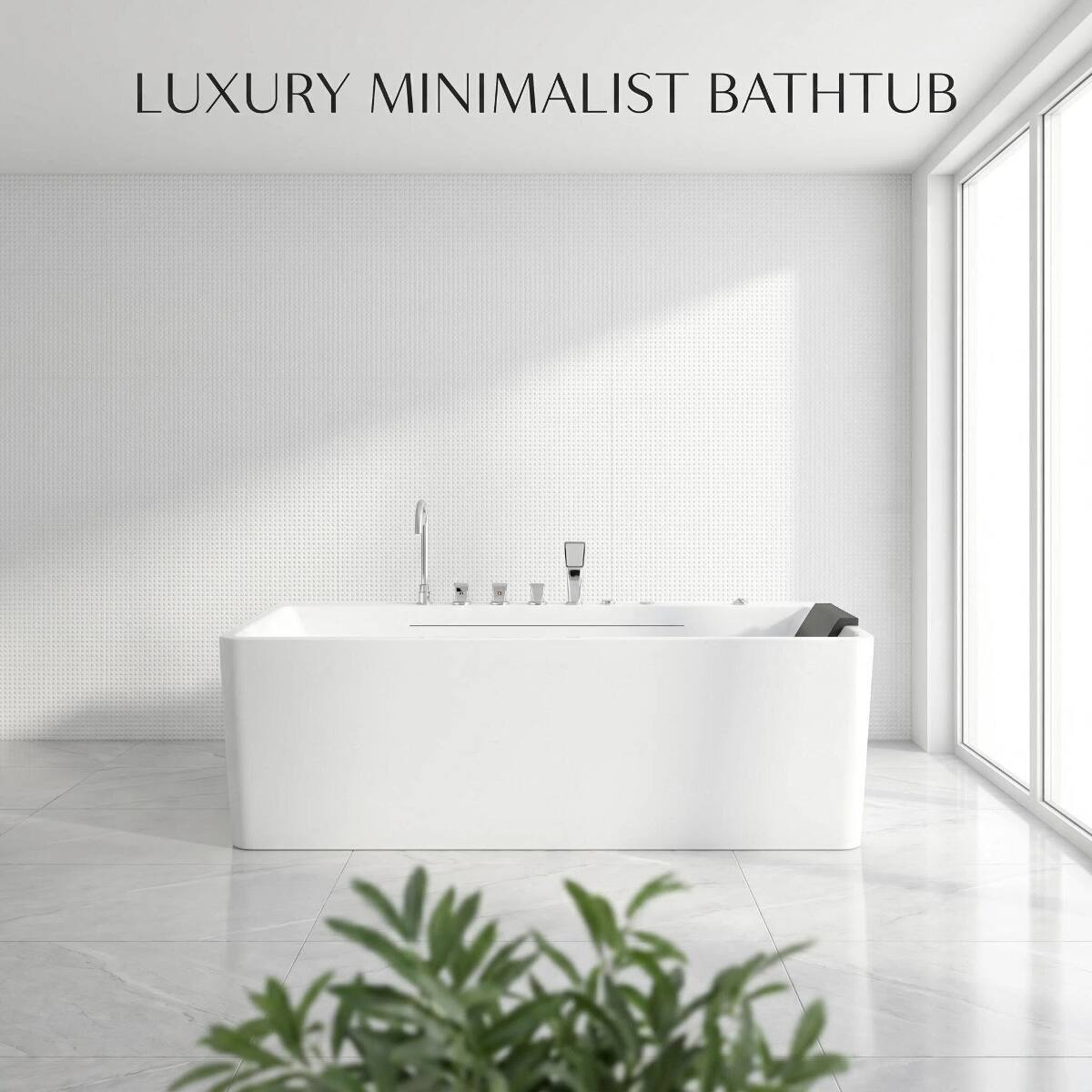 LUXURY MINIMALIST BATHTUB